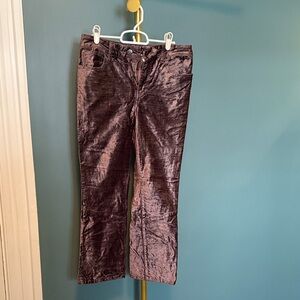 Free People Velvet Pants in Rich Mauve